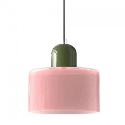 Nordic Modern Glass Bedroom Bedside Long Line Small Chandelier