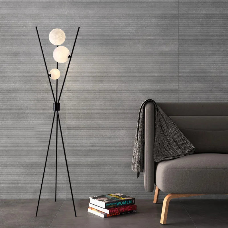 Nordic Living Room Sofa Floor Lamp Modern Creative Moon