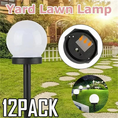 Solar Powered LED Bulb Lamp Energy Light Outdoor Garden