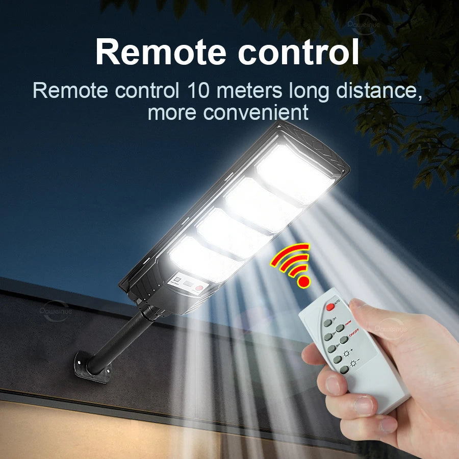 Waterproof Street Lamp Floodlight With Motion Sensor Garden Wall Yard Light