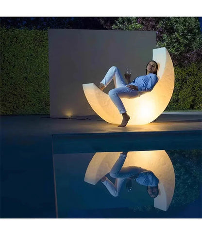 Moon Lamp Floor Lamp Lounge Chair Creative Romantic Design