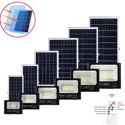 Solar Flood Lights 50-500W Solar Powered Spotlight Outdoor