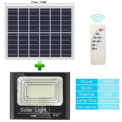 Solar Flood Lights 50-500W Solar Powered Spotlight Outdoor