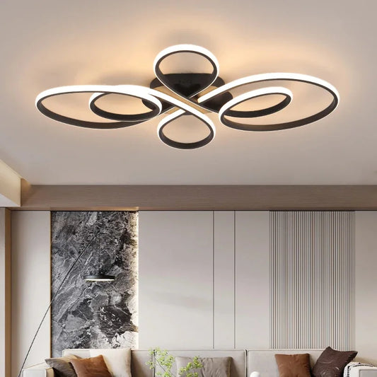 Low Floor Living Room Ceiling Lights Remote Control Modern