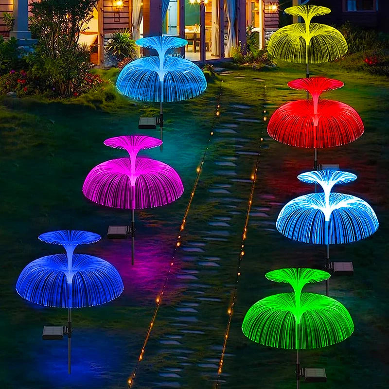 Solar LED Jellyfish Lights Outdoor Garden Decor Lawn Light