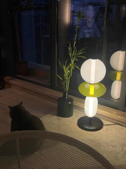 Italian Creative Colored Glass Designer LED Floor Light