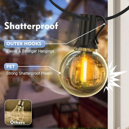 G40 LED Globe String Lights Outdoor EU Plug
