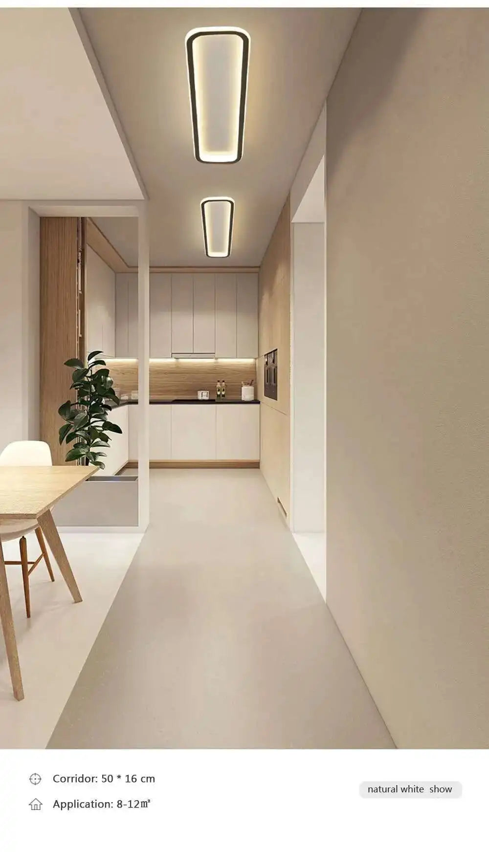 Long Strip LED Ceiling Lights Modern Simple Corridor Aisle
