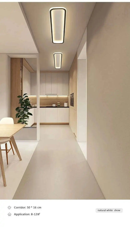 Long Strip LED Ceiling Lights Modern Simple Corridor Aisle