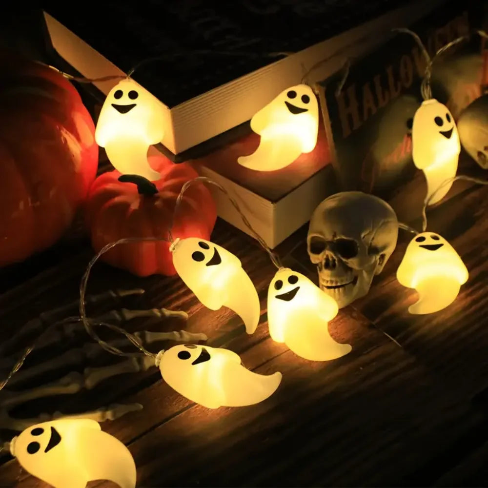1pc Ghost Pendant for Halloween Decor, Battery Powered