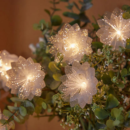 LED Fiber Optic Fairy Light Battery Powered Garland Lights