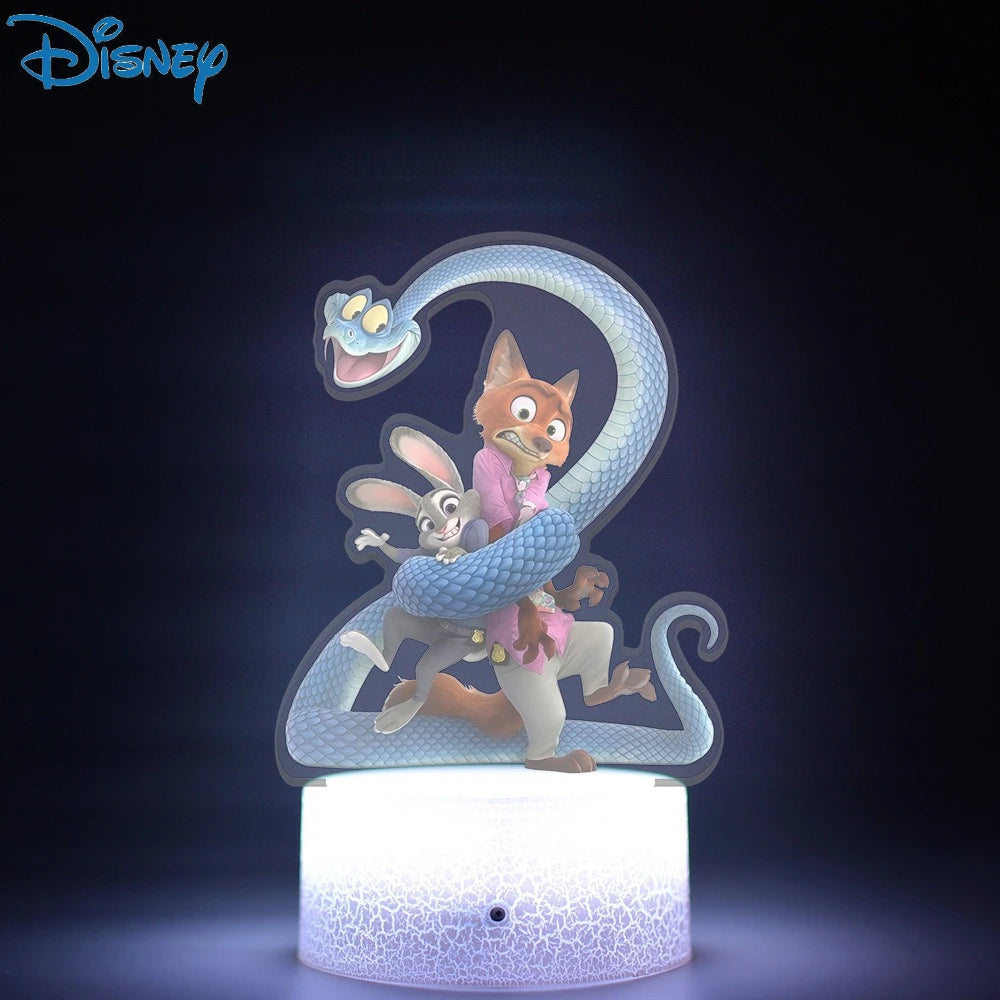 Disney Zootopia 3D night lights around