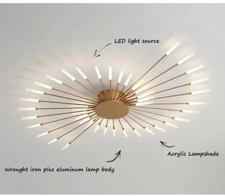 Living Room Light LED Ceiling Lamp Modern Indoor Lighting