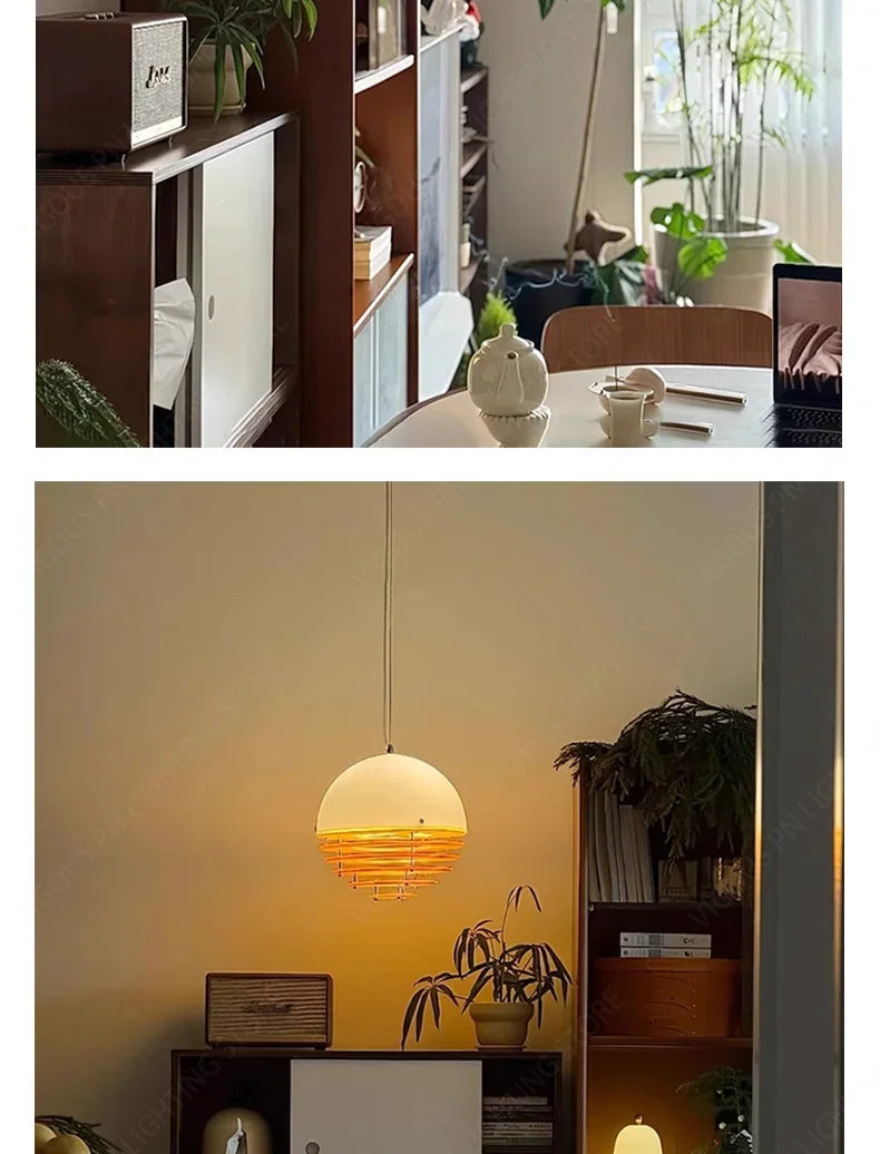 Nordic Danish Sunset Orange Restaurant Bar Pendant Lamp