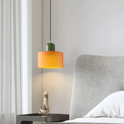 Nordic Modern Glass Bedroom Bedside Long Line Small Chandelier