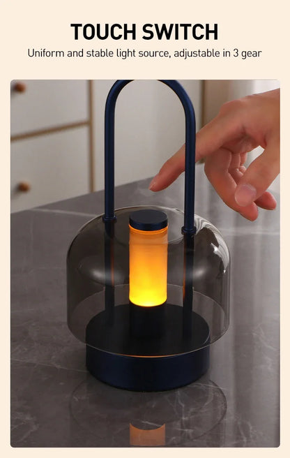 Modern Retro Nordic Desk Lamp Rechargeable Indoor Table Lamp