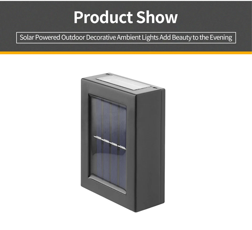 Solar Up and Down Spot Lights Outdoor Street Wall Light Lamp