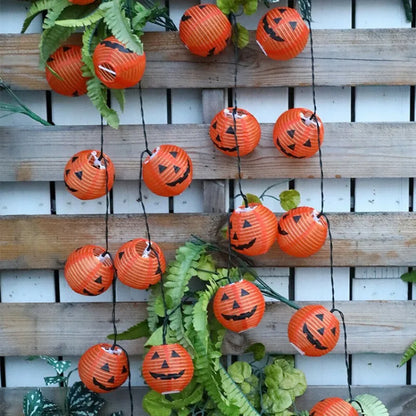 Halloween Pumpkin Lantern Solar String Lights Outdoor