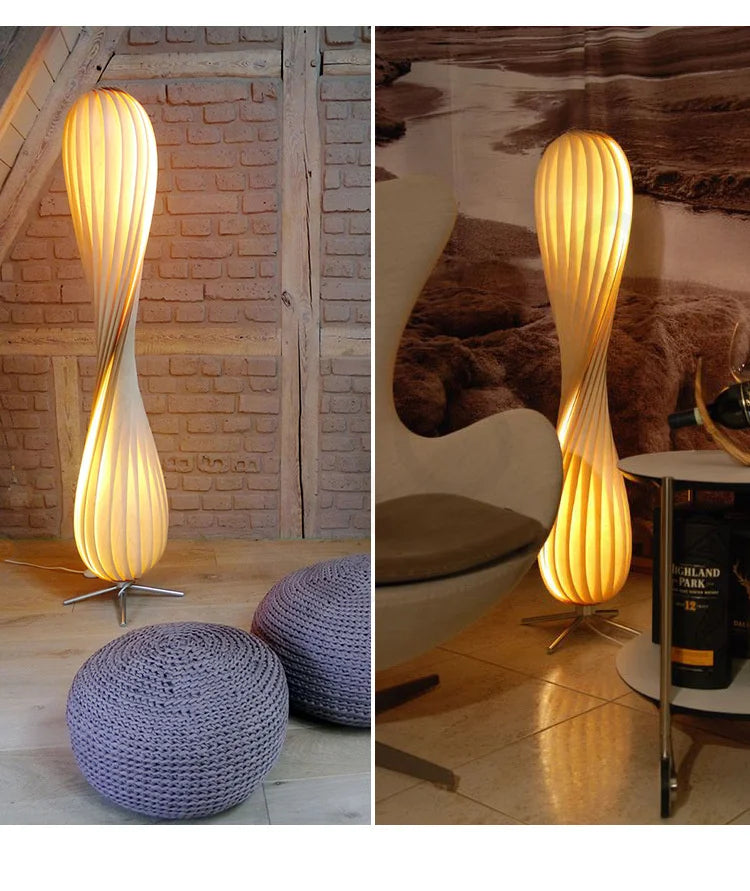 Living Room Floor Lamp Wooden Style Bedroom Headboard