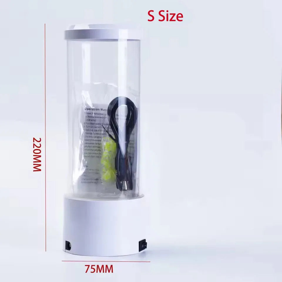 Simulated Jellyfish Cylindrical Quiet Light Home Decoration