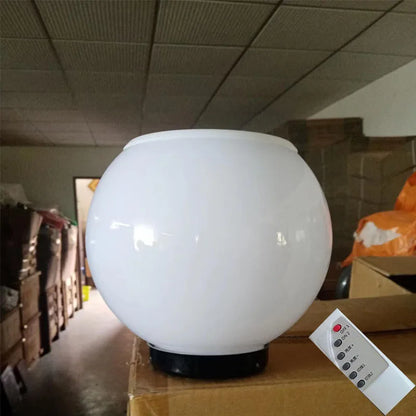 LED Ball Solar Outdoor Light Stainless Steel Solar Post Light