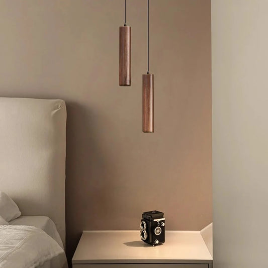 Simple wood lamp bedside Pendant lights Hanging lamp