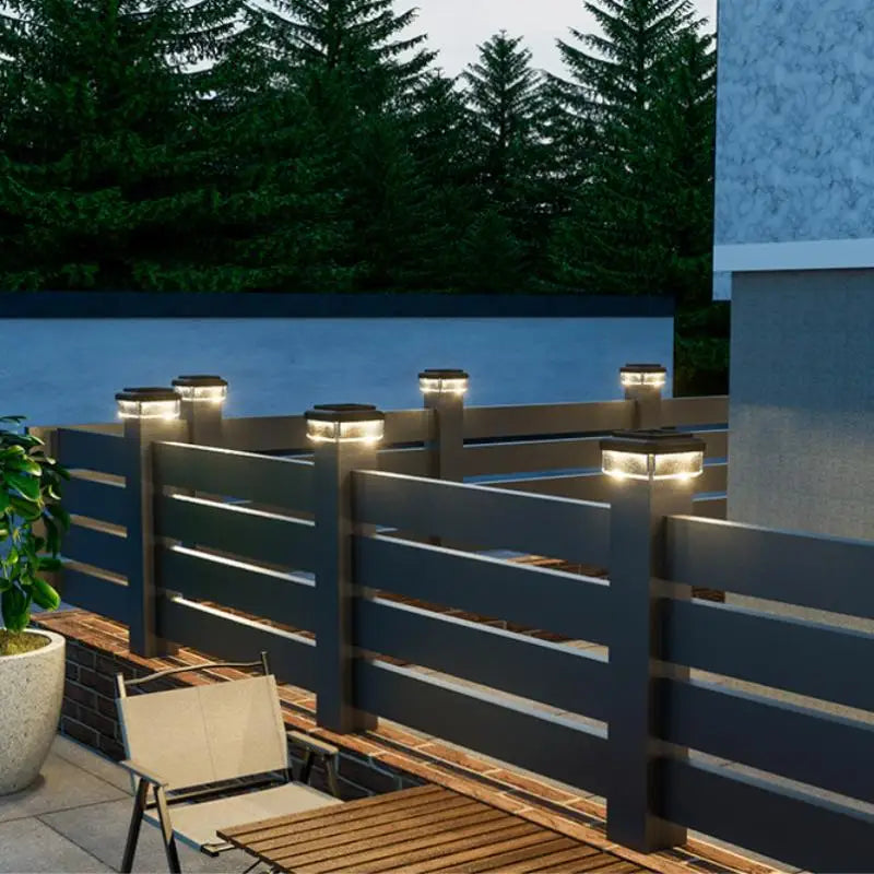 1Pcs IP65 Waterproof Solar Fence Lamp Solar LED Light