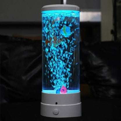 LED Lava Volcano Lamp with Remote Control RGB Light