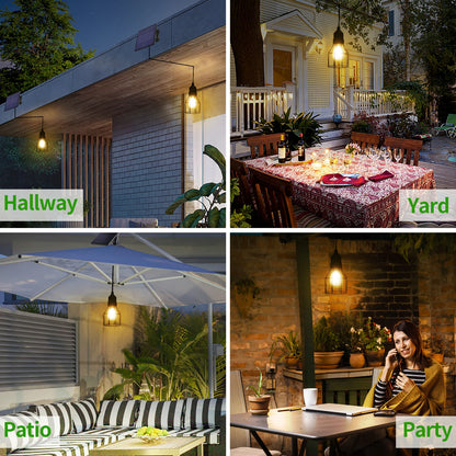 Intelamp Solar Pendant Lamp Outdoor Home and Garden Decoration