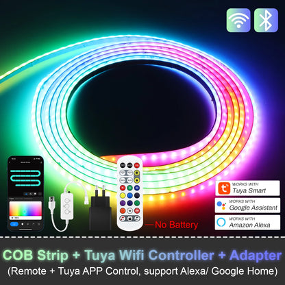RGBIC COB LED Strip Addressable COB LED Strip