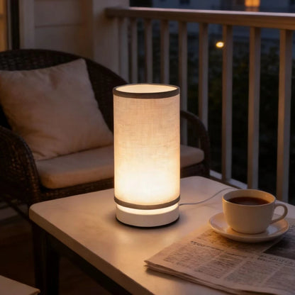 Modern Nordic Style Fabric Desk Lamp, USB Powered