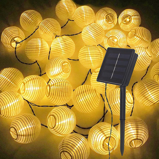 Waterproof Lantern Solar String Fairy Lights LED Outdoor