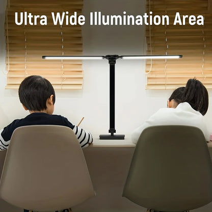 Double Head LED Desk Lamp Dual Swing-arm Table Lamp