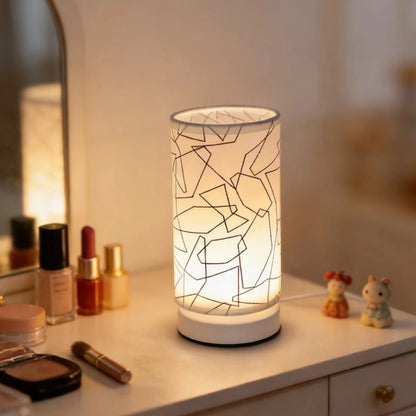 Modern Nordic Style Fabric Desk Lamp, USB Powered