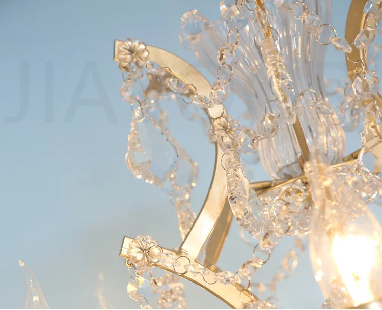 Luxury Crystal Floor Lamp Living Room Bedroom Bedside Lamp