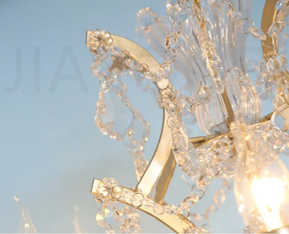 Luxury Crystal Floor Lamp Living Room Bedroom Bedside Lamp