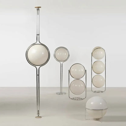 Italy Designer Led Floor Lamp White Ball 2.8 Stand Light