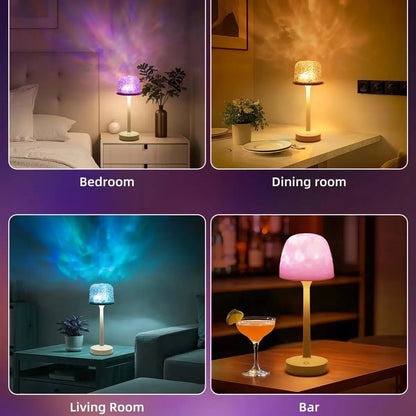 Creative Ocean Wave Cordless Projector Light RGB