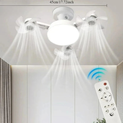Drone Design Silent Ceiling Fan Light E27 Base Remote Controlled