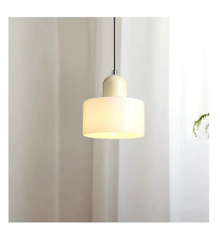 Nordic Modern Glass Bedroom Bedside Long Line Small Chandelier