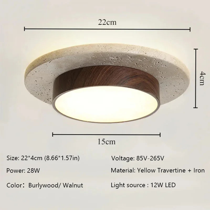Stone Ceiling Lamp Round Ceiling Lights Indoor Lights