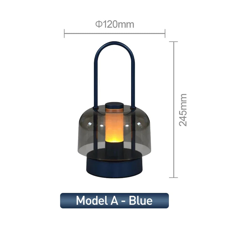 Modern Retro Nordic Desk Lamp Rechargeable Indoor Table Lamp