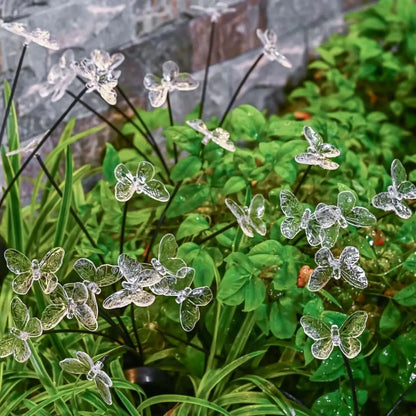 1PC 6-head LED Solar Butterfly Lights Outdoor 2 Modes