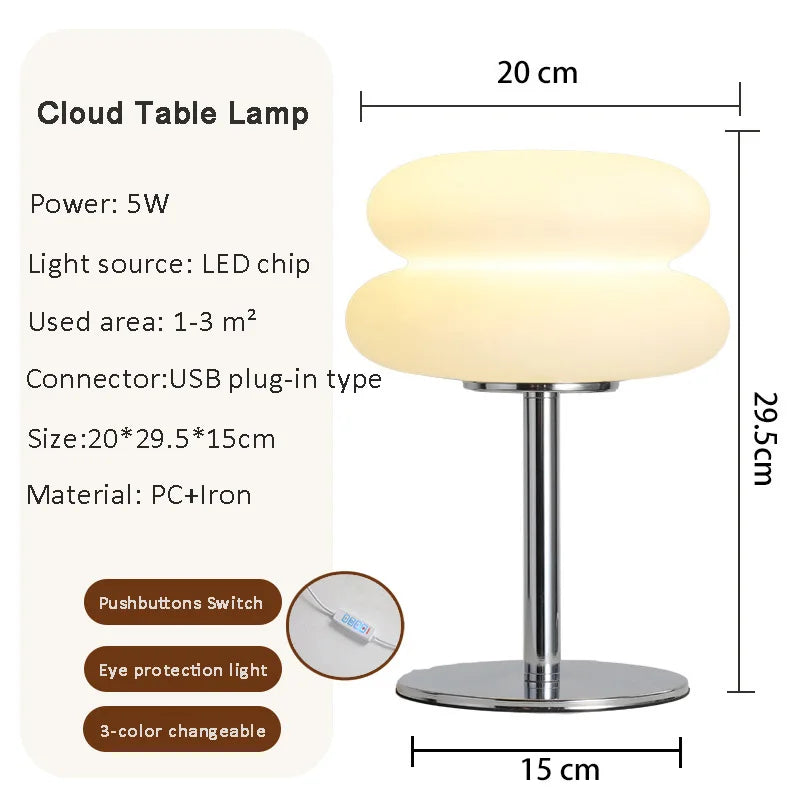 LED Table Lamp Trichromatic Dimming Eye Protection Night Light