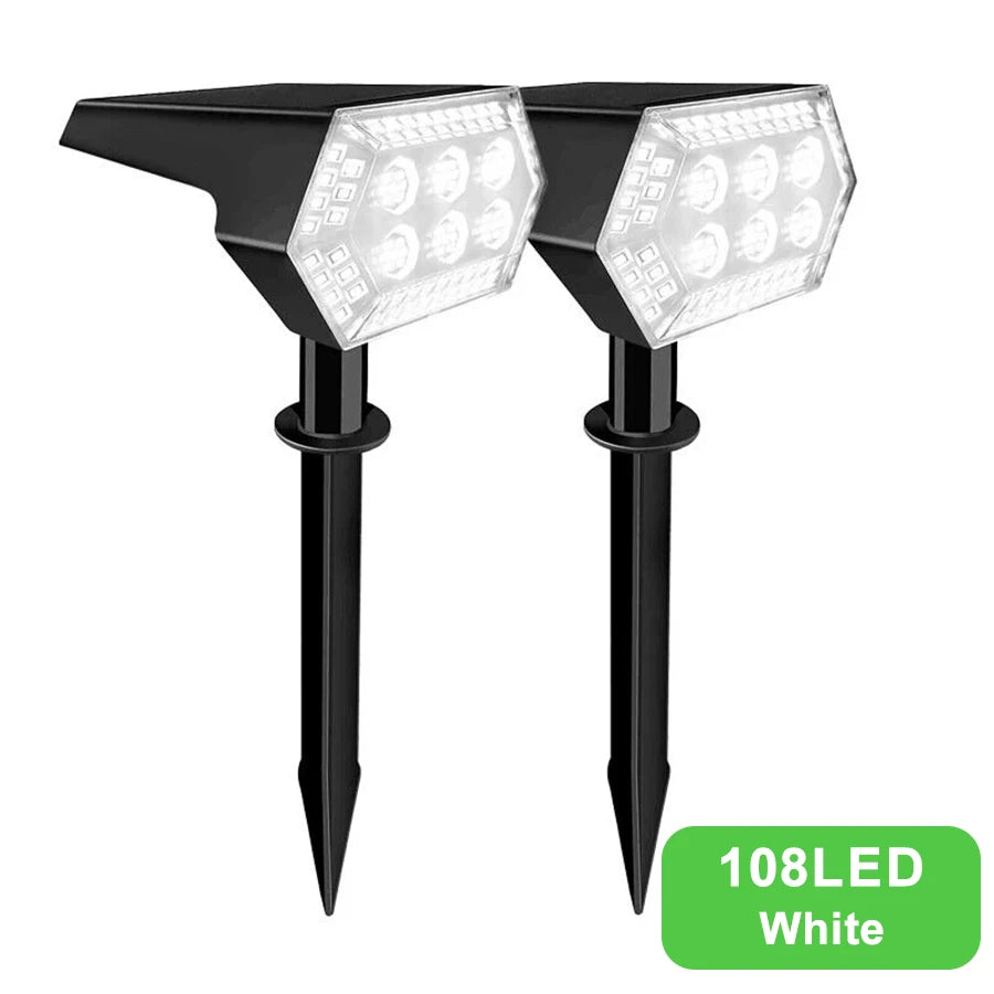 108 LED Outdoor Solar Lights Solar Spot Lights Landscape