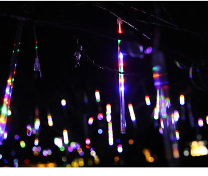 Solar Meteor Shower Lights Outdoor Meteor Lights 10Tubes