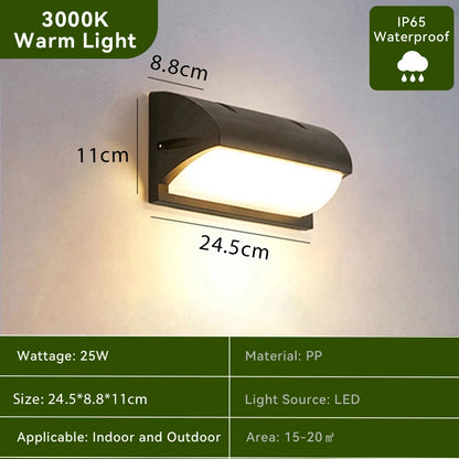 Waterproof LED Wall Light 110V 220V For Outdoor Pathway