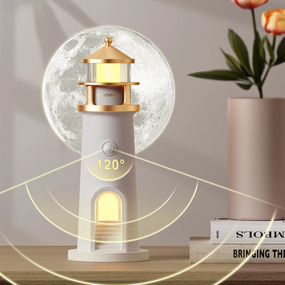 Moon Lamp Projection Lighthouse Lamps Night Light