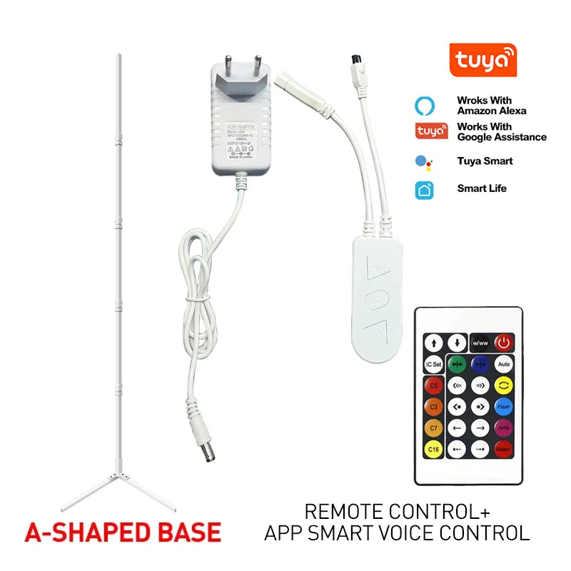 Tuya RGB Floor Lamp180cm White Smart APP Remote Control
