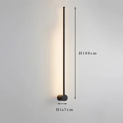 Nordic Art Design Minimalist Long Line Wall Lamps Modern